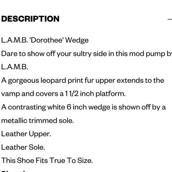 L.A.M.B Y2K Dorothee Leopard Platform Wedges - Picture 9 of 9